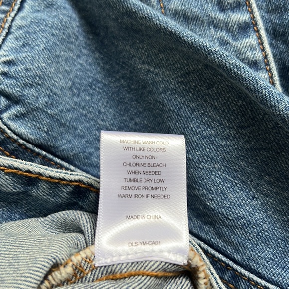 A Loves A
Lace Up Sleeve Convertible Collar Denim Statement Jacket - Picture 8 of 13